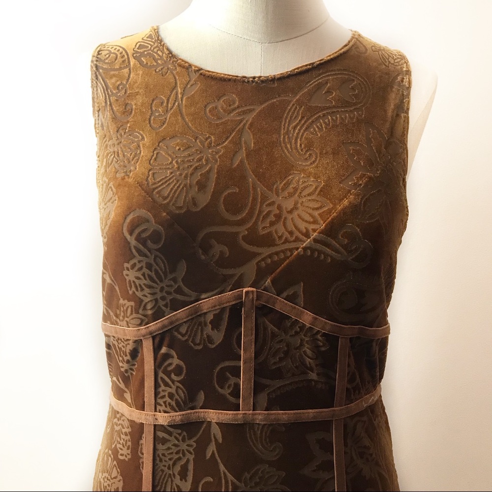Free People Intimately floral velvet dress size L